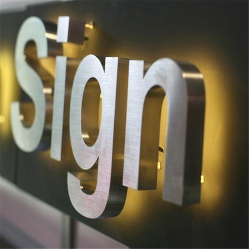 stainless steel sign board